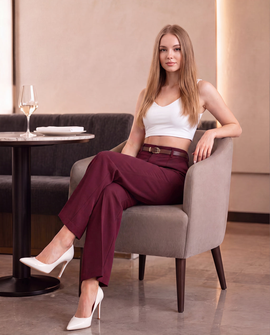Pantalón Sofía con cinturón