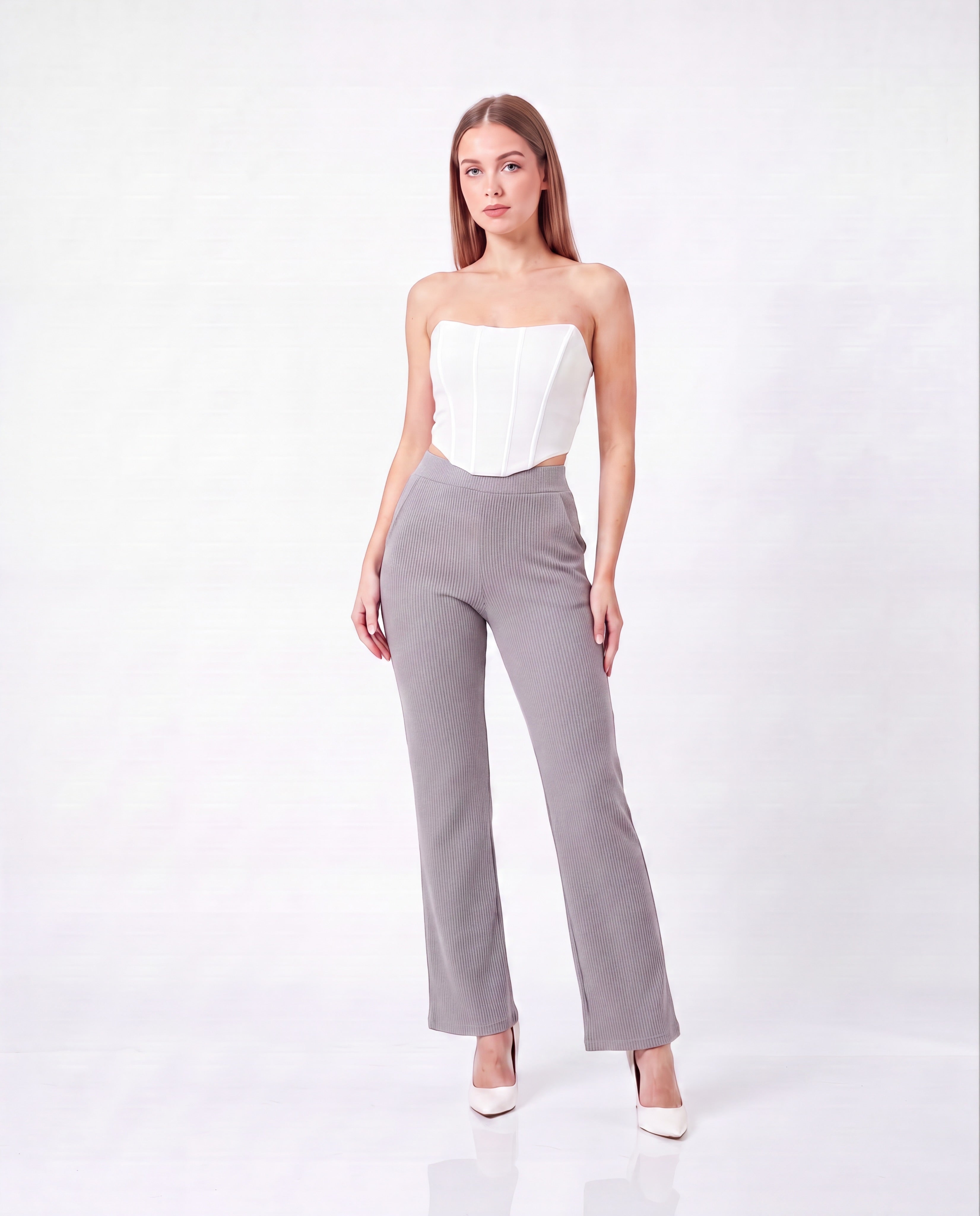 Ribbed Paola Pants with Pockets