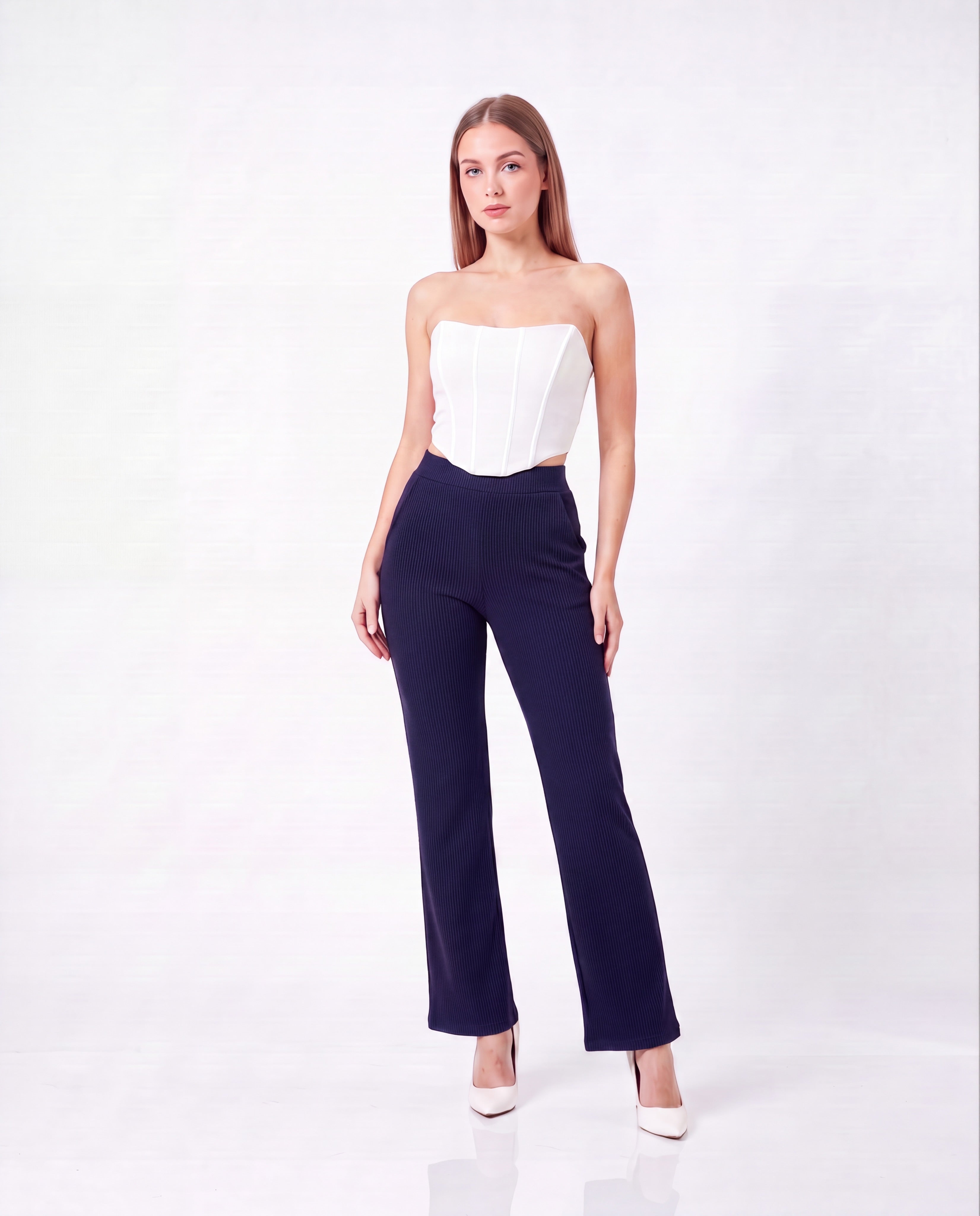 Ribbed Paola Pants with Pockets