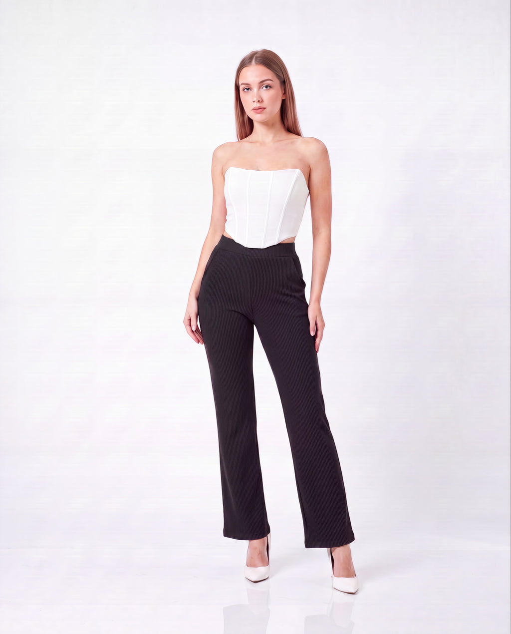 Ribbed Paola Pants with Pockets