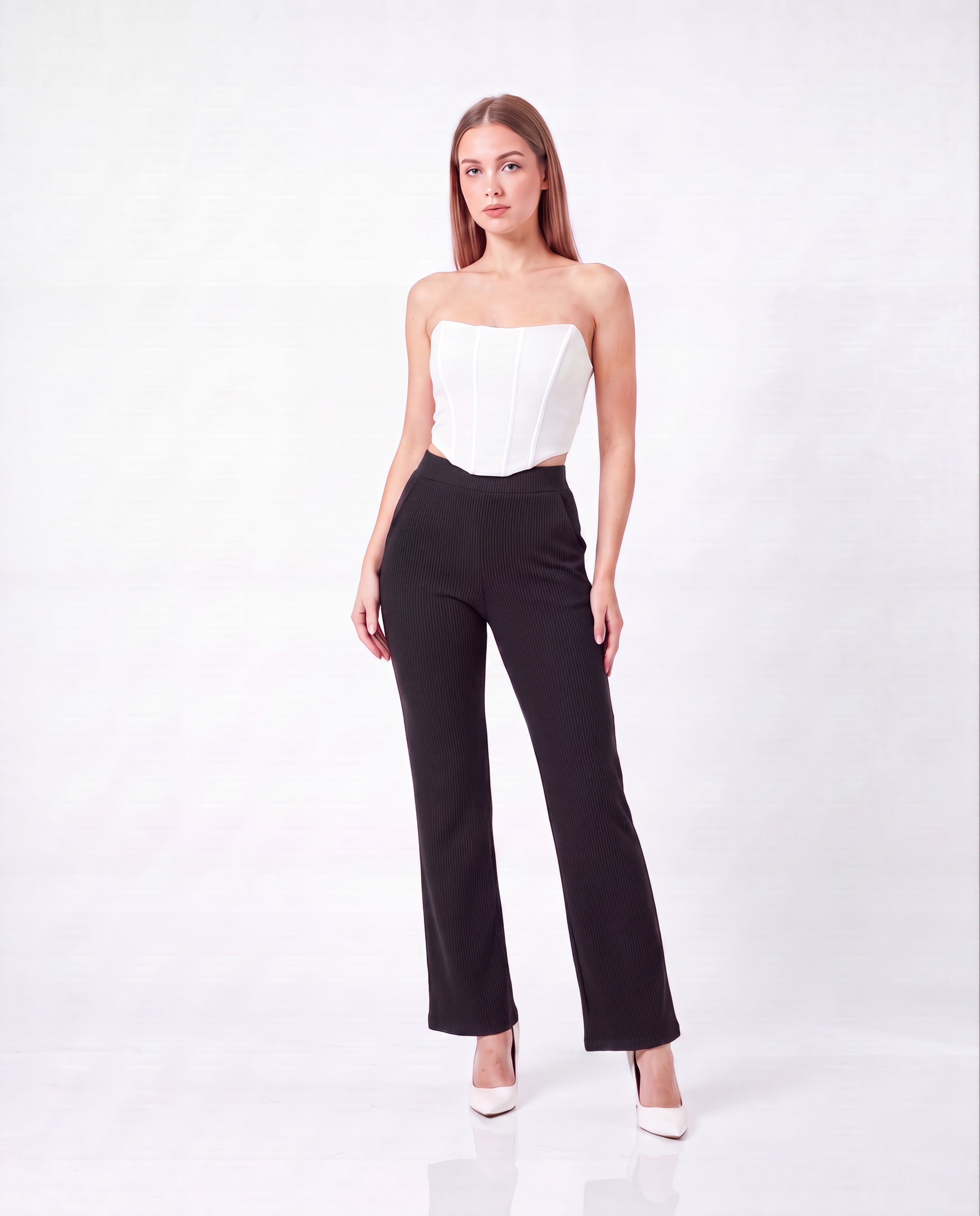Ribbed Paola Pants with Pockets